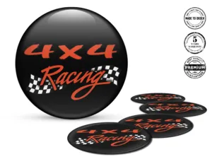 Rim Decals Tuning Domed Racing Limited Badge